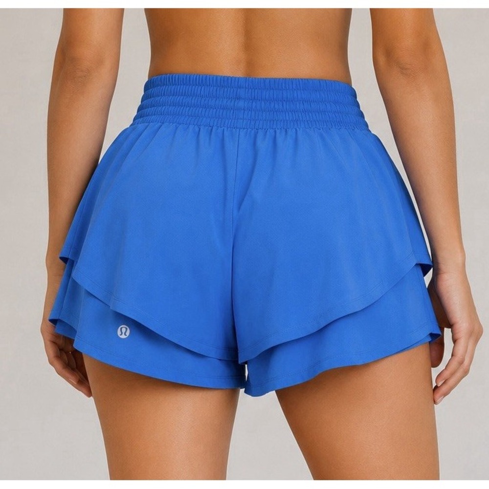 Lululemon Blue Women's Running Shorts Drawstring 2.5" LW7DENS.0